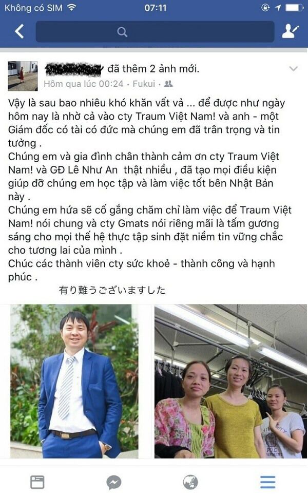 Traum Việt Nam đòi lại 174 Man cho TTS tại Nhật Bản