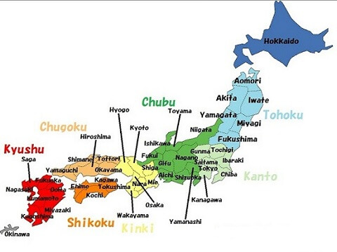 Bản đồ tỉnh Kanagawa Nhật Bản