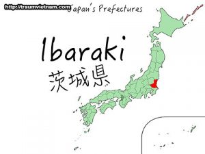 Vị trí địa lý của tỉnh Ibaraki Nhật Bản